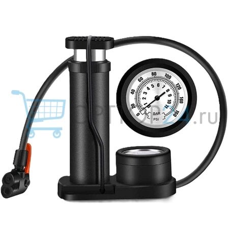 Ножной насос с манометром Mini Foot Pump оптом Ножной насос с манометром Mini Foot Pump оптом